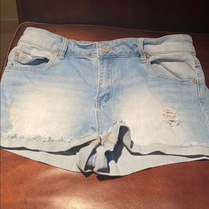 light cut off jeans